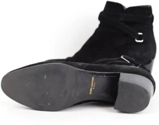 Yves Saint Laurent Vintage Pre-owned Leather boots Black Dames