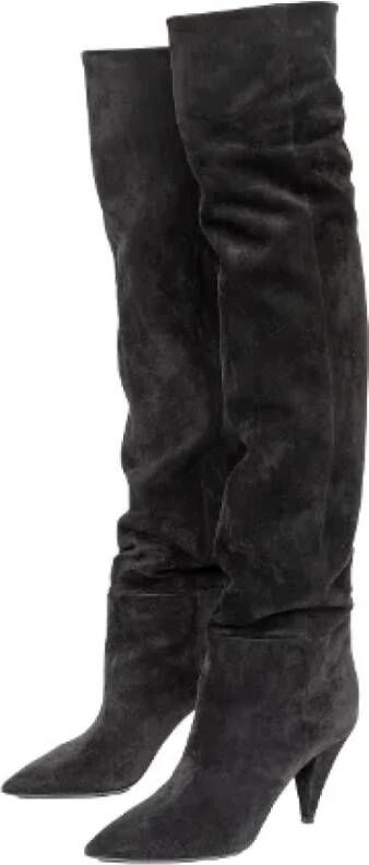 Yves Saint Laurent Vintage Pre-owned Leather boots Black Dames