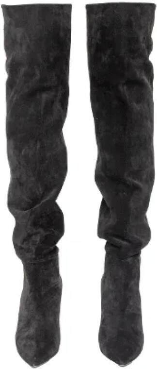 Yves Saint Laurent Vintage Pre-owned Leather boots Black Dames