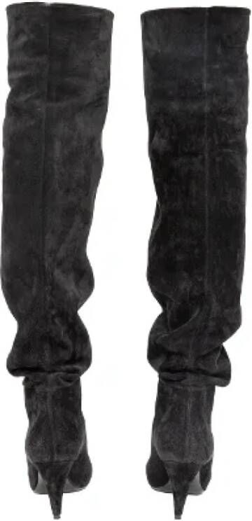 Yves Saint Laurent Vintage Pre-owned Leather boots Black Dames