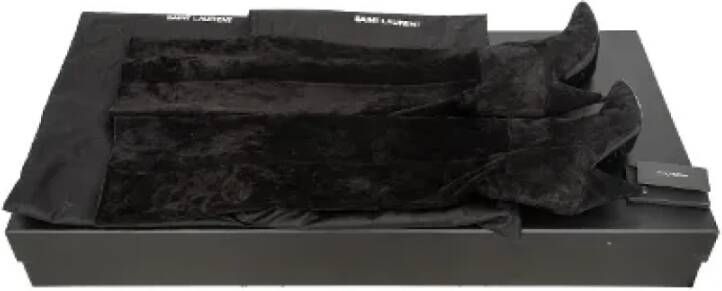 Yves Saint Laurent Vintage Pre-owned Leather boots Black Dames