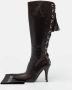 Yves Saint Laurent Vintage Pre-owned Leather boots Brown Dames - Thumbnail 9