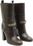 Yves Saint Laurent Vintage Pre-owned Leather boots Brown Dames - Thumbnail 3