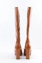Yves Saint Laurent Vintage Pre-owned Leather boots Brown Dames - Thumbnail 2