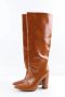 Yves Saint Laurent Vintage Pre-owned Leather boots Brown Dames - Thumbnail 4