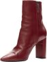 Yves Saint Laurent Vintage Pre-owned Leather boots Red Dames - Thumbnail 4