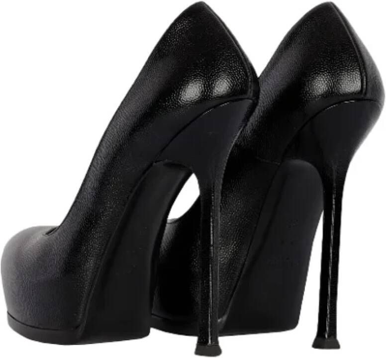 Yves Saint Laurent Vintage Pre-owned Leather heels Black Dames