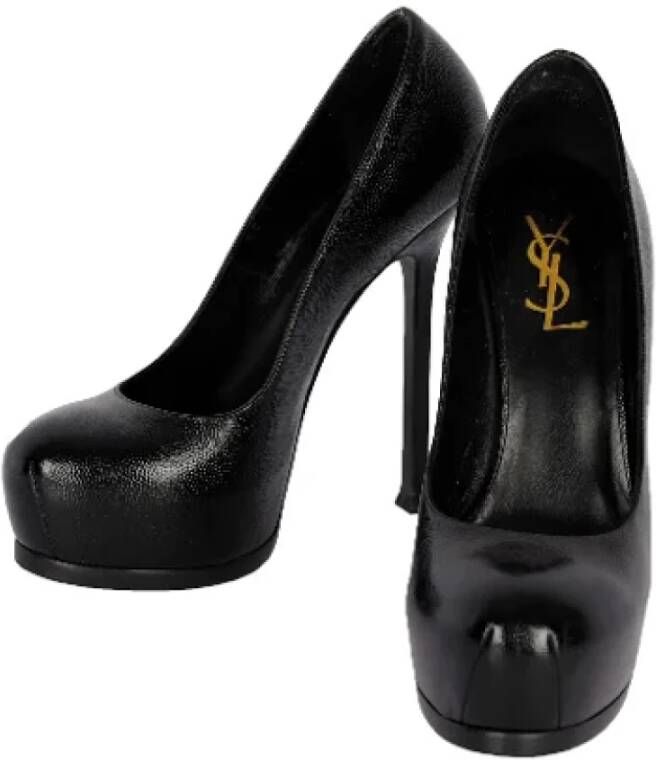 Yves Saint Laurent Vintage Pre-owned Leather heels Black Dames