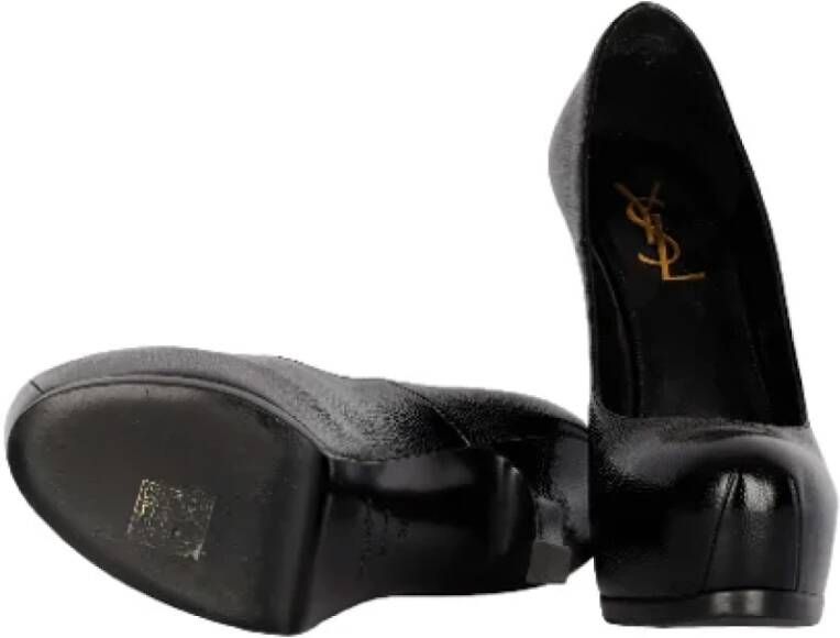 Yves Saint Laurent Vintage Pre-owned Leather heels Black Dames