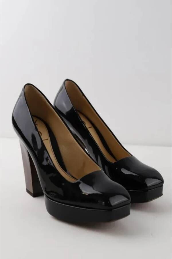 Yves Saint Laurent Vintage Pre-owned Leather heels Black Dames