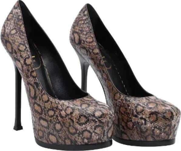 Yves Saint Laurent Vintage Pre-owned Leather heels Multicolor Dames