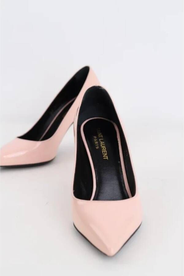 Yves Saint Laurent Vintage Pre-owned Leather heels Pink Dames