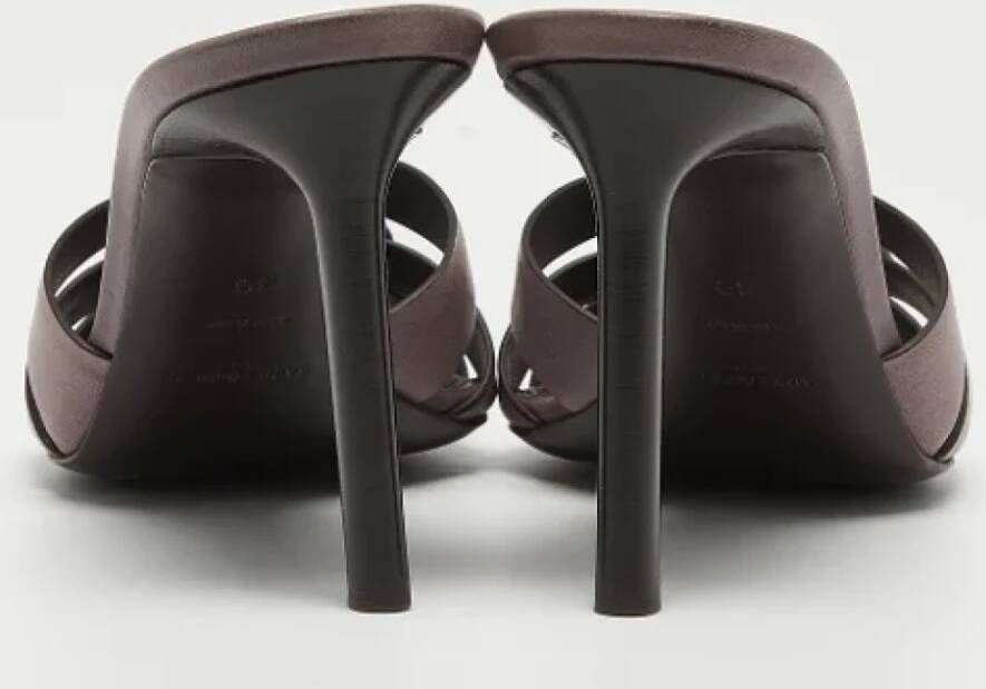 Yves Saint Laurent Vintage Pre-owned Leather heels Purple Dames