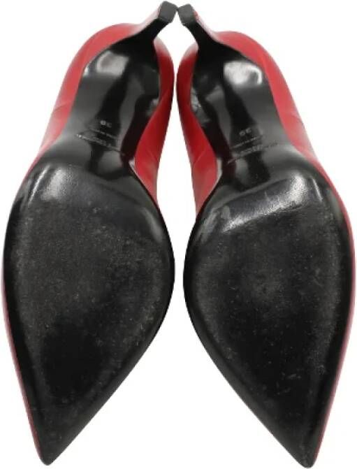 Yves Saint Laurent Vintage Pre-owned Leather heels Red Dames