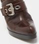 Yves Saint Laurent Vintage Pre-owned Leather mules Brown Dames - Thumbnail 7