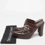 Yves Saint Laurent Vintage Pre-owned Leather mules Brown Dames - Thumbnail 9