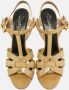 Yves Saint Laurent Vintage Pre-owned Leather sandals Beige Dames - Thumbnail 2