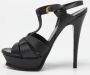 Yves Saint Laurent Vintage Pre-owned Leather sandals Black Dames - Thumbnail 2