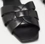 Yves Saint Laurent Vintage Pre-owned Leather sandals Black Dames - Thumbnail 7