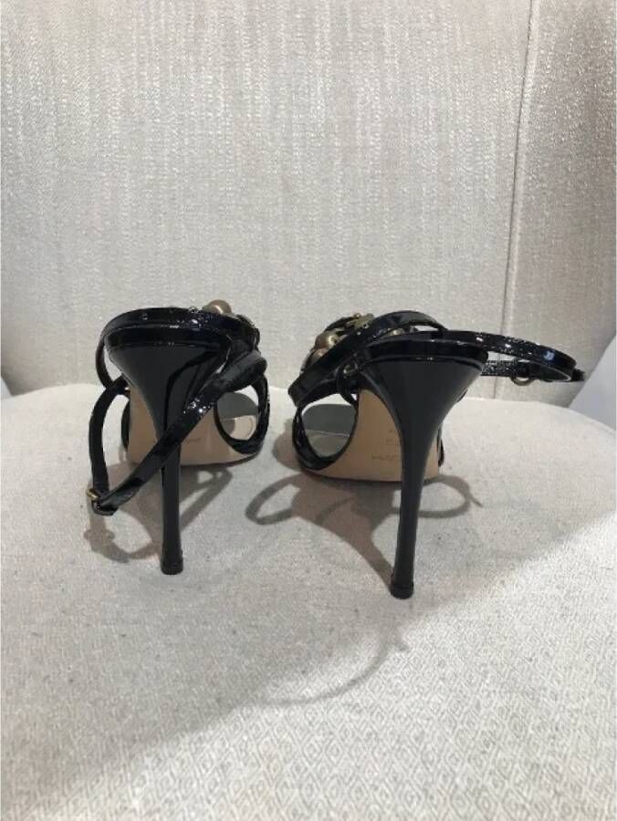 Yves Saint Laurent Vintage Pre-owned Leather sandals Black Dames