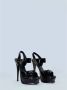 Yves Saint Laurent Vintage Pre-owned Leather sandals Black Dames - Thumbnail 3