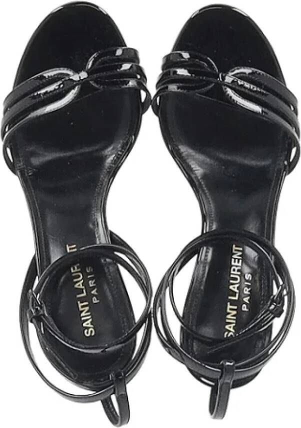 Yves Saint Laurent Vintage Pre-owned Leather sandals Black Dames