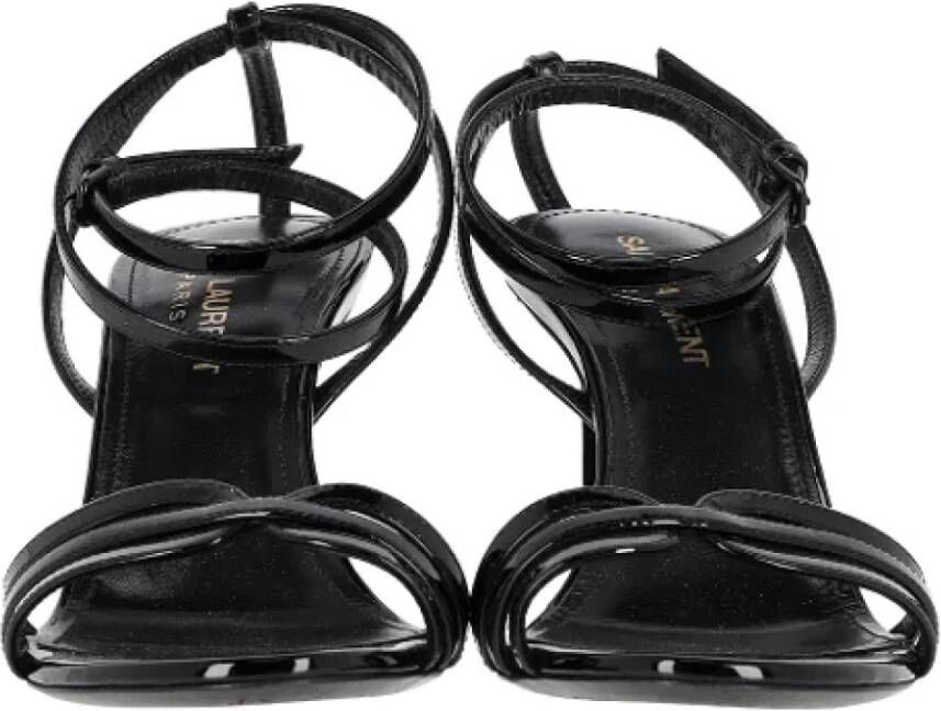 Yves Saint Laurent Vintage Pre-owned Leather sandals Black Dames