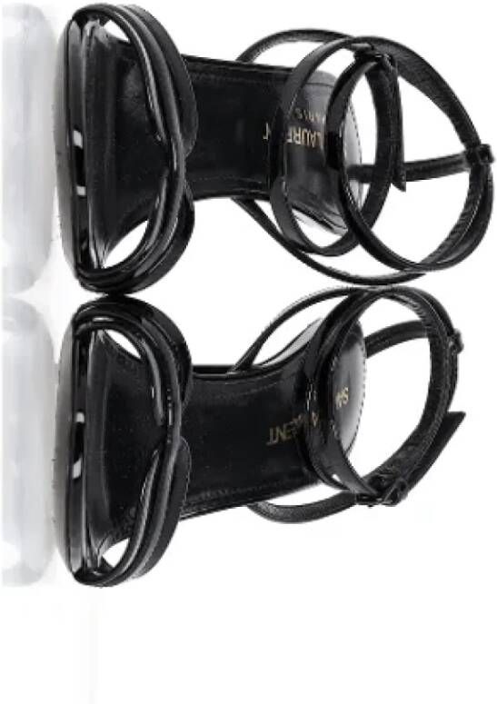 Yves Saint Laurent Vintage Pre-owned Leather sandals Black Dames