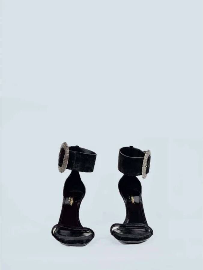 Yves Saint Laurent Vintage Pre-owned Leather sandals Black Dames