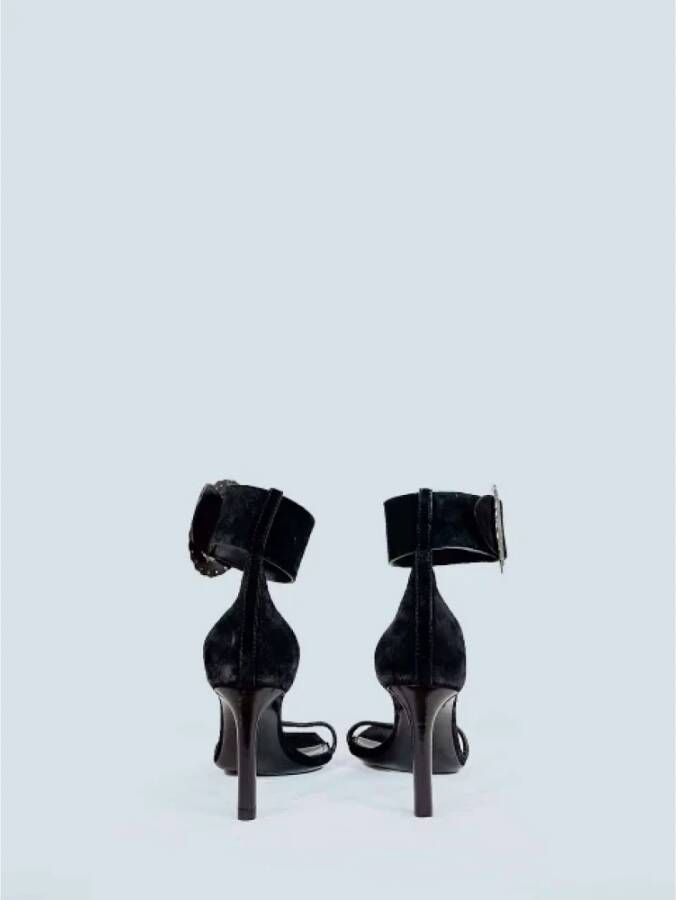 Yves Saint Laurent Vintage Pre-owned Leather sandals Black Dames