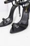 Yves Saint Laurent Vintage Pre-owned Leather sandals Black Dames - Thumbnail 4