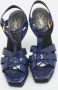 Yves Saint Laurent Vintage Pre-owned Leather sandals Blue Dames - Thumbnail 3