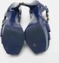 Yves Saint Laurent Vintage Pre-owned Leather sandals Blue Dames - Thumbnail 6