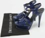 Yves Saint Laurent Vintage Pre-owned Leather sandals Blue Dames - Thumbnail 9