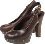 Yves Saint Laurent Vintage Pre-owned Leather sandals Brown Dames - Thumbnail 3