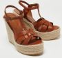 Yves Saint Laurent Vintage Pre-owned Leather sandals Brown Dames - Thumbnail 4