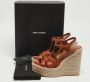Yves Saint Laurent Vintage Pre-owned Leather sandals Brown Dames - Thumbnail 9
