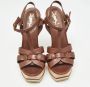 Yves Saint Laurent Vintage Pre-owned Leather sandals Brown Dames - Thumbnail 3