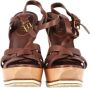Yves Saint Laurent Vintage Pre-owned Leather sandals Brown Dames - Thumbnail 4