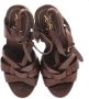 Yves Saint Laurent Vintage Pre-owned Leather sandals Brown Dames - Thumbnail 6