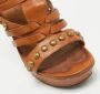 Yves Saint Laurent Vintage Pre-owned Leather sandals Brown Dames - Thumbnail 7