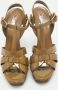 Yves Saint Laurent Vintage Pre-owned Leather sandals Brown Dames - Thumbnail 2