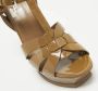 Yves Saint Laurent Vintage Pre-owned Leather sandals Brown Dames - Thumbnail 7