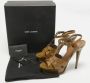 Yves Saint Laurent Vintage Pre-owned Leather sandals Brown Dames - Thumbnail 8