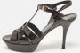 Yves Saint Laurent Vintage Pre-owned Leather sandals Brown Dames - Thumbnail 2