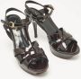 Yves Saint Laurent Vintage Pre-owned Leather sandals Brown Dames - Thumbnail 4