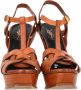 Yves Saint Laurent Vintage Pre-owned Leather sandals Brown Dames - Thumbnail 2
