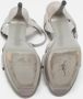 Yves Saint Laurent Vintage Pre-owned Leather sandals Gray Dames - Thumbnail 6
