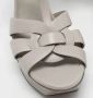 Yves Saint Laurent Vintage Pre-owned Leather sandals Gray Dames - Thumbnail 7