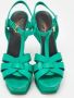 Yves Saint Laurent Vintage Pre-owned Leather sandals Green Dames - Thumbnail 3